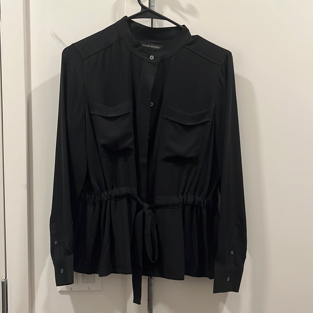 Peplum Button Down